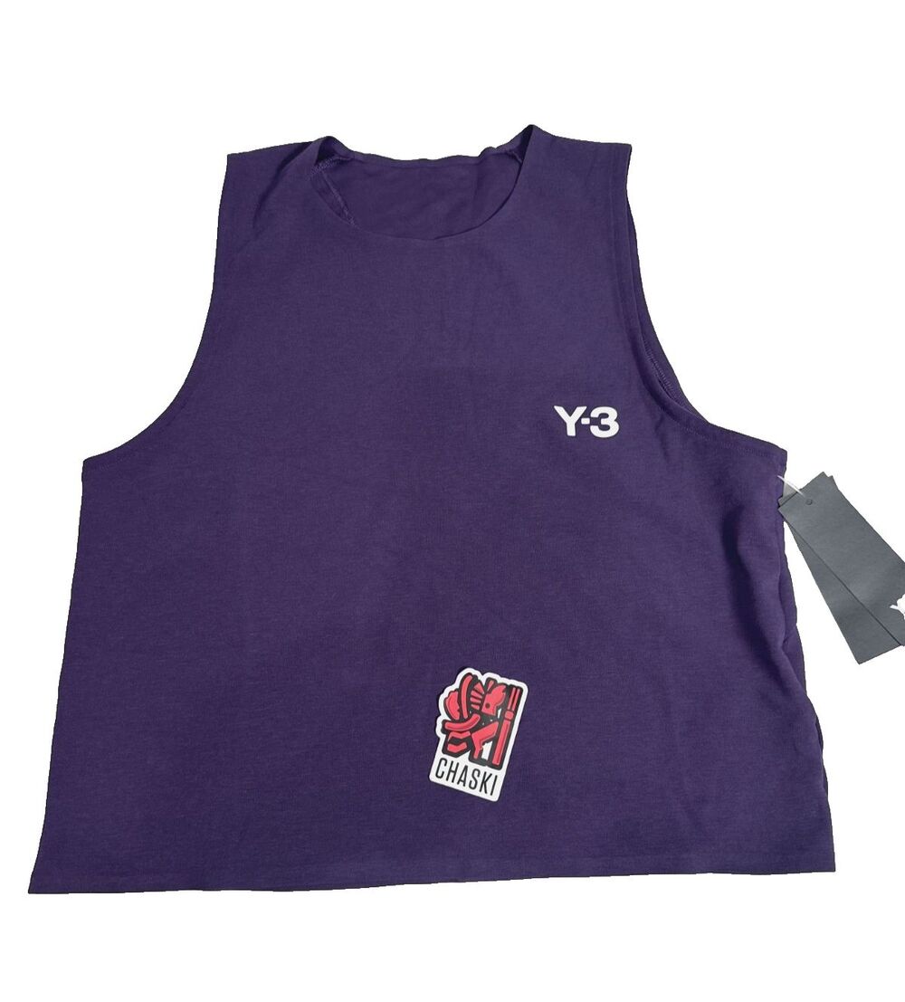 Adidas Y-3 TENNIS PRO MATCH TANK TOP shirt Purple JM1157 Women's Large NEW